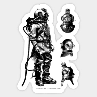 Vintage Deep Sea Diver Sticker